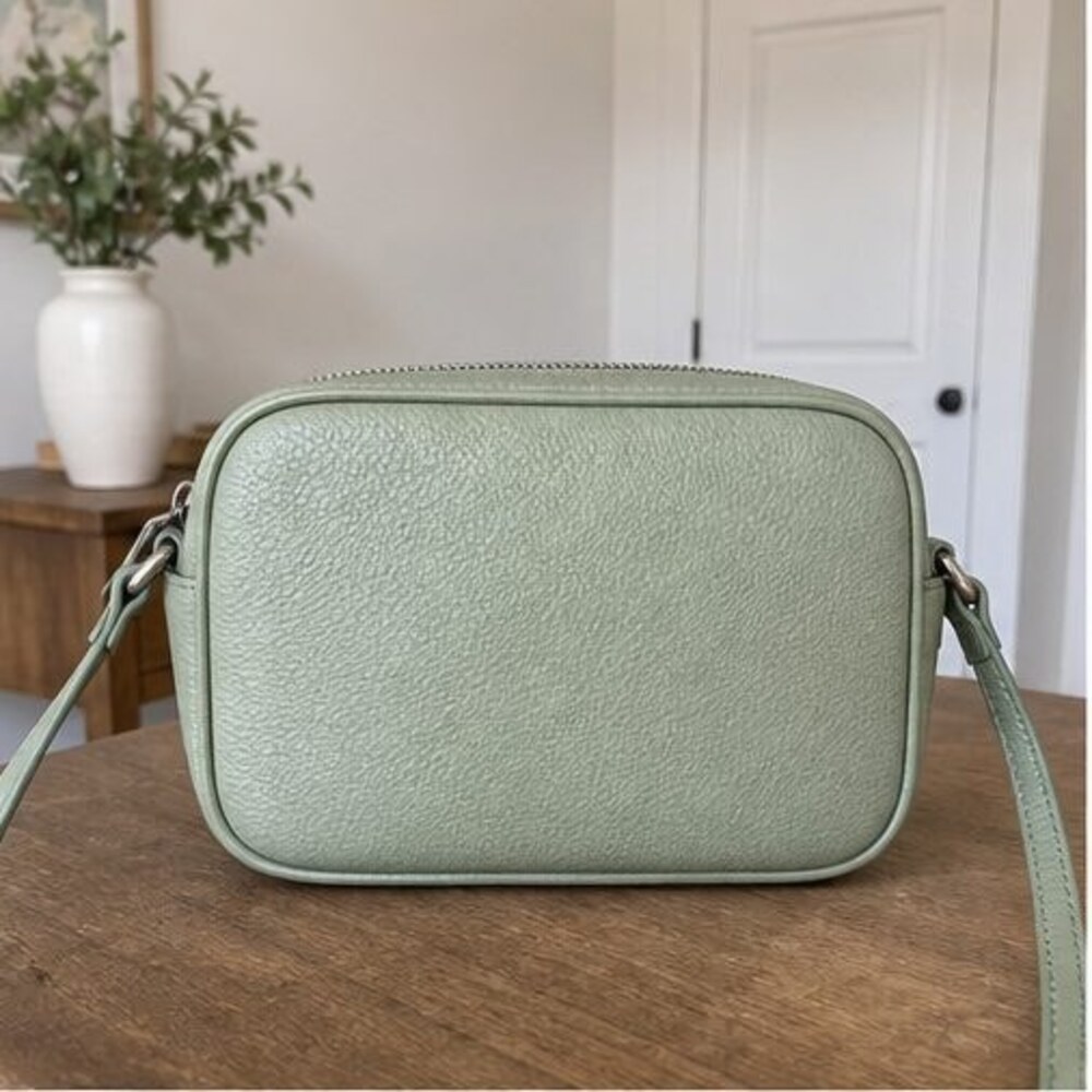 Olive Quilted Crossbody Bag